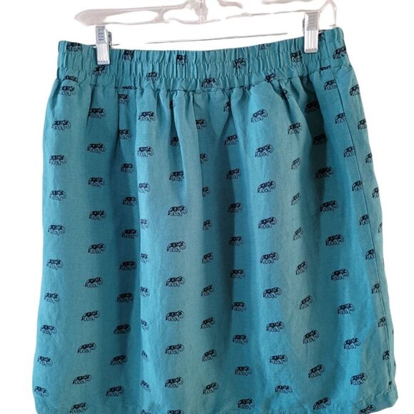 LOFT Linen Mini Pocket Skirt - Picture 5 of 13